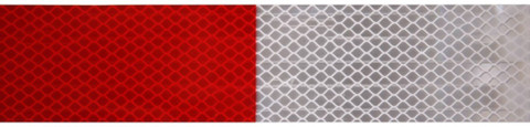 Produktbild von 2 Zoll X 160 Fuß DOT-C2 Reflektierendes Band – Rot/Weiß Für Außen & Innen, Wasserfest