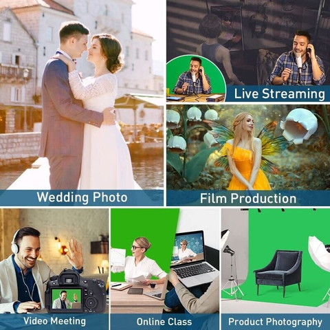 GFCC Green Screen Backdrop - 7x10FT Photography Guatemala