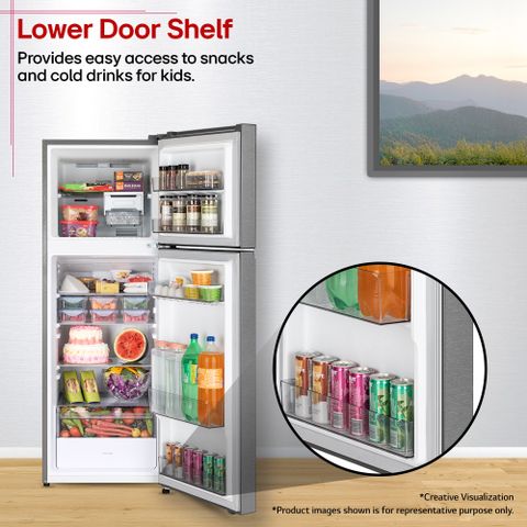 LG 251 L Frost Free Double Door 2 Star Convertible Refrigerator