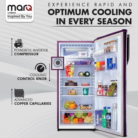 MarQ by Flipkart 208 L Direct Cool Single Door 2 Star Refrigerator
