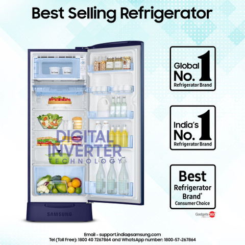 Samsung 223 L Direct Cool Single Door 3 Star Refrigerator with