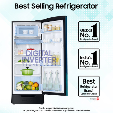 Samsung 183 L Direct Cool Single Door 4 Star Refrigerator with