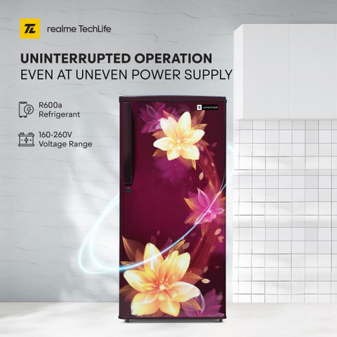 realme TechLife 183 L Direct Cool Single Door 4 Star Refrigerator