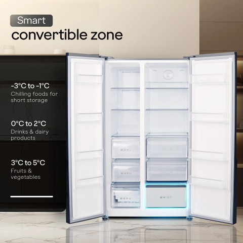 Godrej 600 L Frost Free Side by Side 3 Star Refrigerator with