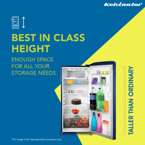 Kelvinator 187 L Direct Cool Single Door 3 Star Refrigerator
