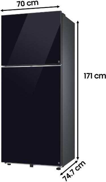 Samsung 396 L Frost Free Double Door Top Mount 2 Star Refrigerator