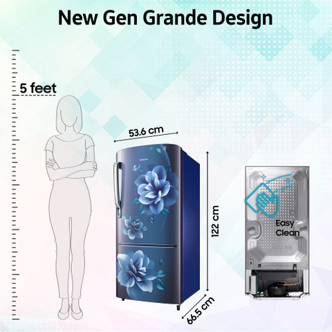 ロマンス Samsung 183 L Direct Cool Single Door 3 Star Refrigerator with