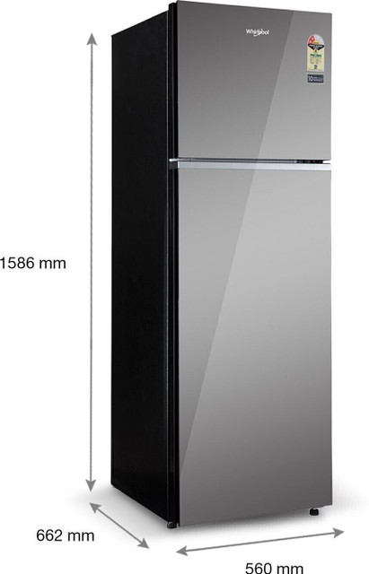 Whirlpool 235 L Frost Free Double Door 2 Star Refrigerator with