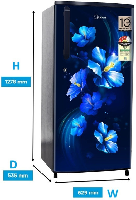 melme♡ Midea 215 L Direct Cool Single Door 3 Star Refrigerator Online at