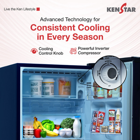 Kenstar 208 L Direct Cool Single Door 3 Star Refrigerator with