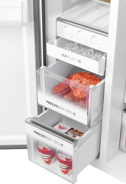 Haier 596 L Frost Free Side by Side Convertible Refrigerator