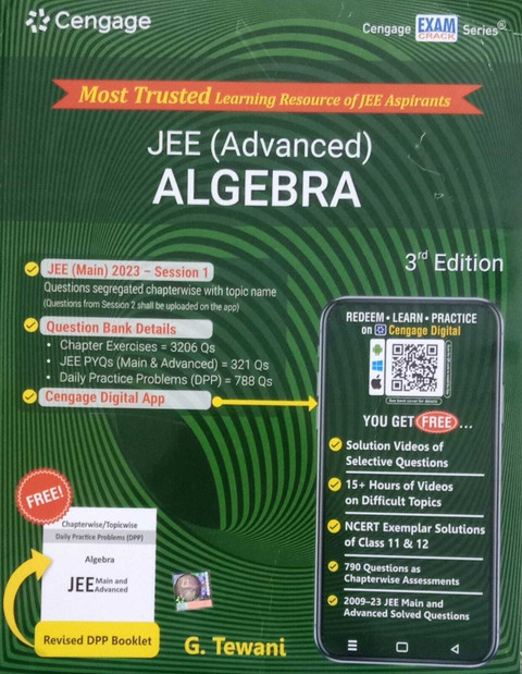 CENGAGE JEE ADVANCE ALGEBRA 3rd EDITION WITH DPP: Buy CENGAGE