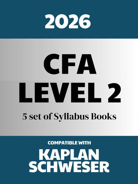 2026 CFA Level 2 Study Material Compatible With Kaplan Schweser