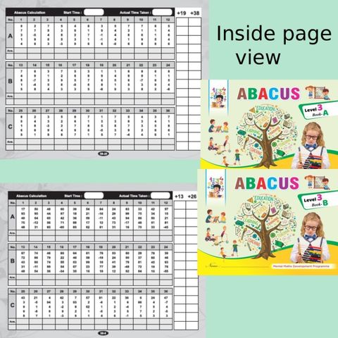 Abacus Book Level 1 To 4 (A+B Total 8 Books): Buy Abacus Book Level 1 ...
