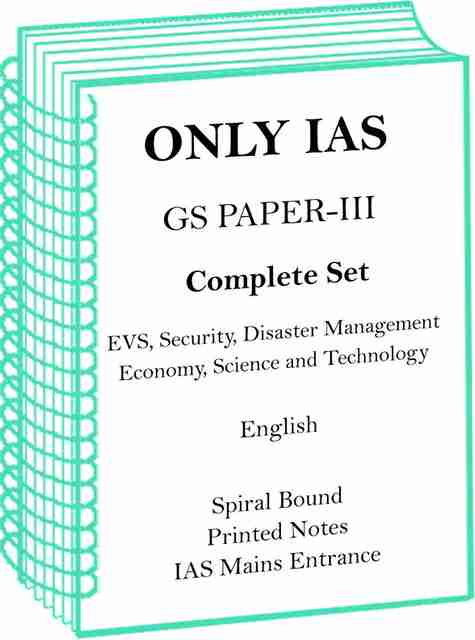 Ias 3 Full Set Only IAS GS Paper 3 Printed Notes English For Mains 2023 To ...