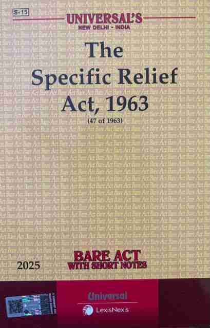 Specific Relief Act, 1963 (2025 Edition) – Bare Act With Latest ...