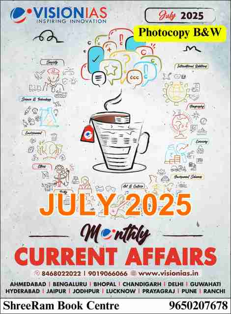 Vision IAS Monthly Magazine Current Affairs JULY 2025 Latest | English ...