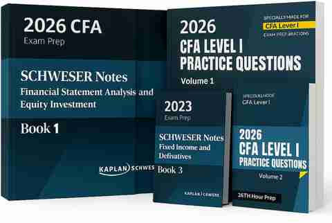 2026 CFA Level 1 Study Material Compatible With Kaplan Schweser Cfa ...
