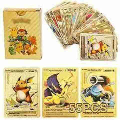 pokemon golden card price in india Unyks Star Pokmon Game 55 Gold Foil Cards Pack | Includes VMAX, GX, V-Star, EX | Rare & Common | High HP | Collector & Kids Gift Set this PSA 9 card is the perfect way to showcase your collection. Gold Paper Pokemon Cards at
