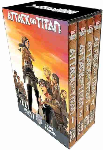 Attack On Titan Vol. 1-4 Manga Box Set By Hajime Isayama: Buy