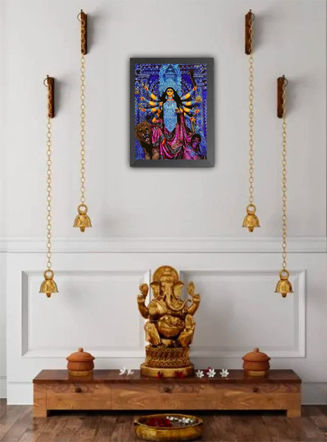 US COLLECTION Durga Maa on Tiger MATA vaishno Devi pindi roop photo ...