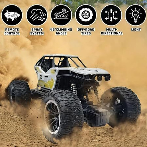 hda group Remote Control Monster Truck RC Car Big Size Off Road 2WD Rock  Crawler