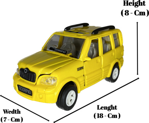 Mukku Magic All New Scorpio Car Toys for Boys Girl Pull Back