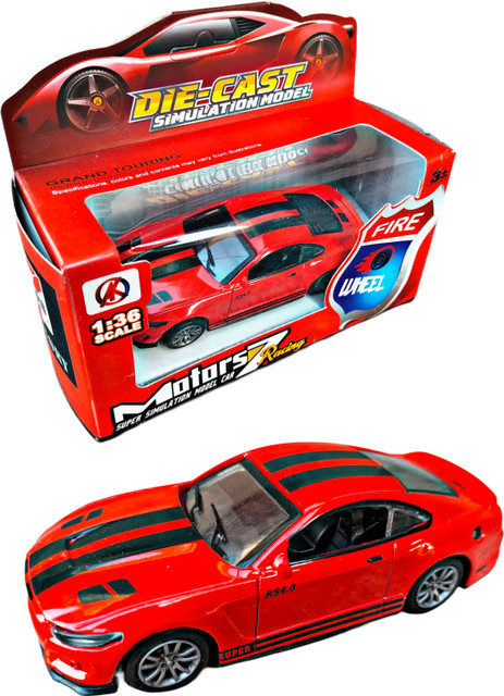 Ruhani Toys Gift Gallery Die-cast Small Metal Racing Car Toy for Kids  Boys (Red)
