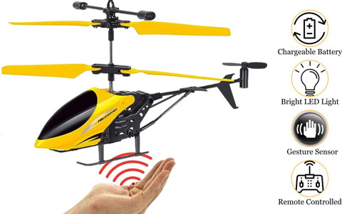 SuNZita Flying Helicopter with Remote Control Remote Helicopter Toy for Kids