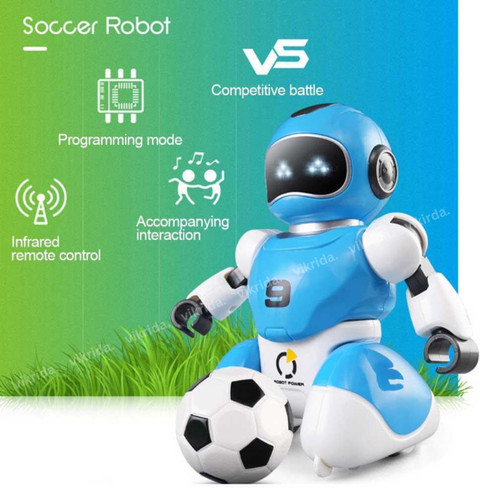 VikriDa Remote Control Robot Soccer Game for Kids Tackle, Dribble Shoot  Football Toys