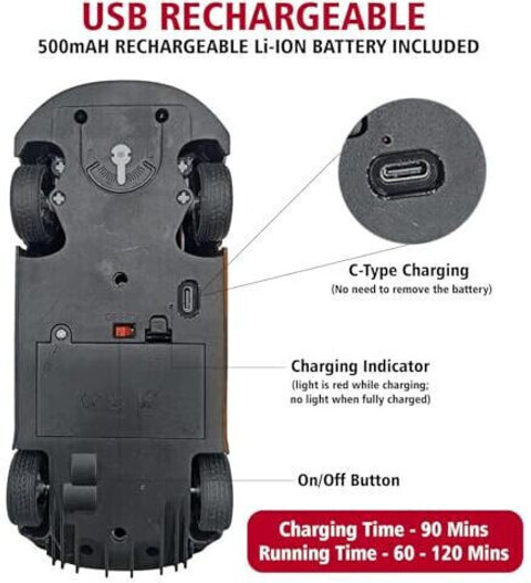 Wembley Remote Control Car High Speed Mini Type-C USB Rechargeable