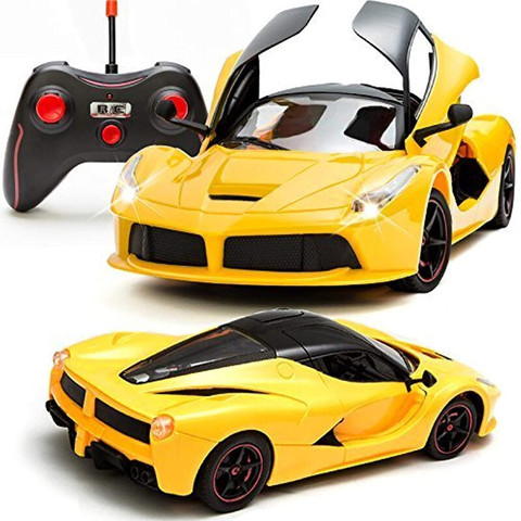 Just97 Rechargeable Ferrari Style Remote Control Car With Opening Doors