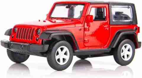 MTOYS Exploration in Red: Open Jeep Diecast Toy Car for Exciting