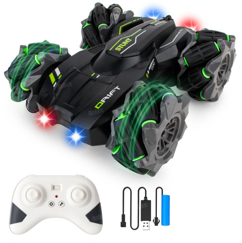 FIDDLERZ Remote Control Stunt Car Double Sided Driving RC Stunt