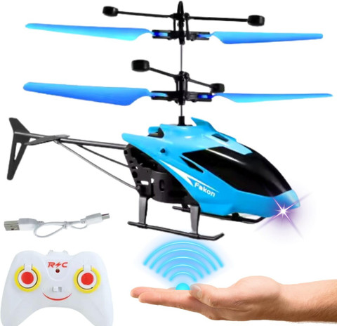SuNZita RC Helicopter with Hand Gravity Sensor, Flying Toy with 3D