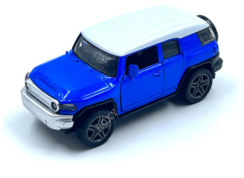 Playrox Metal Toy Car Toyota Cruiser Fortuner Legender SUV Open Door Pull  Back Dual Tone