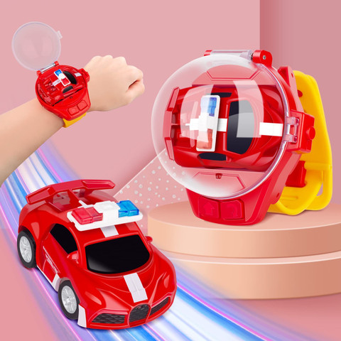 HASTHIP Mini Remote Control Watch Car GHz Cartoon Watch Car