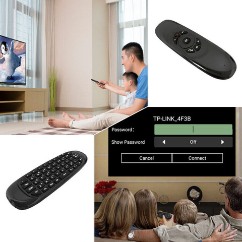 MARS Universal TV Remote Air Mouse, Wireless Keyboard Fly Mouse
