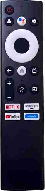 Crystonics LED 378 Voice & Bluetooth Remote Control For 4K Smart TV Compatible with Croma Full HD Android Smart LED TV, Croma 4K Ultra HD Smart LED TV Remote Controller (Black) - Image 5