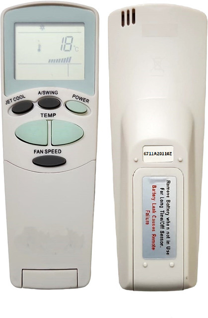 Ton Lg Jet Cool Remote Control ERNIL 6711A20110Z Compatible AC