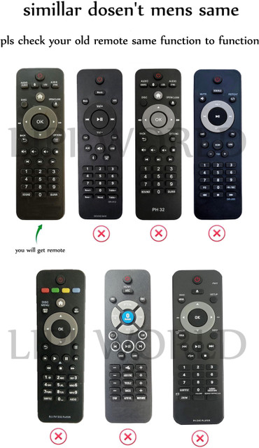 LipiWorld DVD and Home Theater System Remote Control Compatible