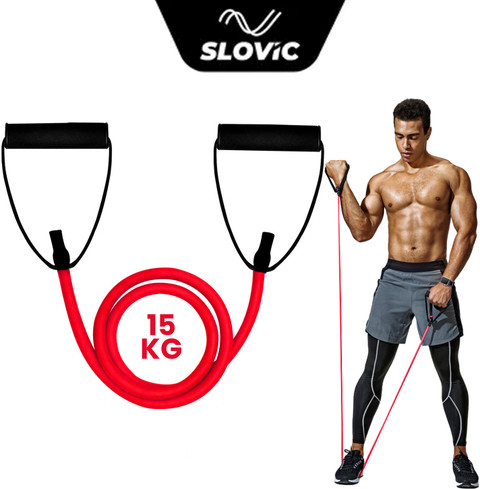 Resistance Tubes With Handles SLOVIC Exercise Stretching
