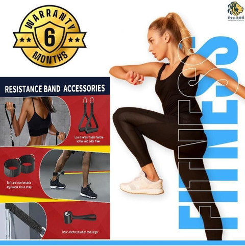 PRO365 Resistance Bands Kit for Strength and Flexibility for Home