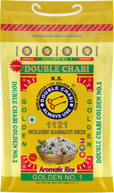 DOUBLE CHABI BASMATI GOLDEN SELLA RICE Yellow Basmati Rice (Full