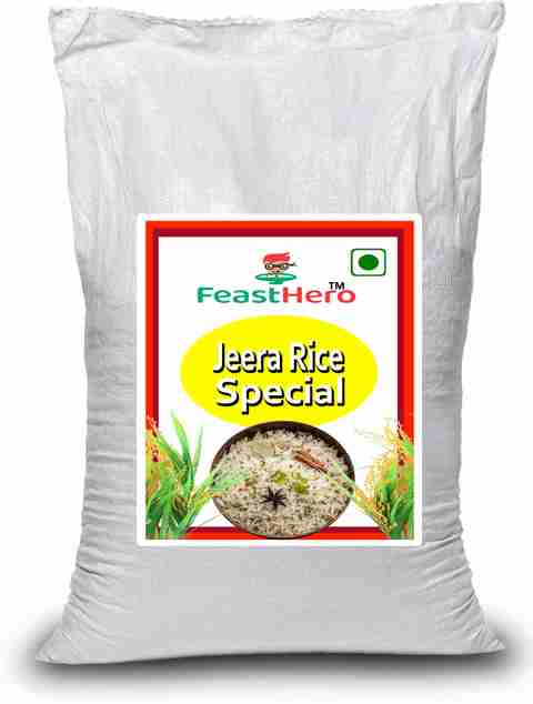 Feasthero Super Premium Quality Jeera Rice | Rice 25kg | Easy To Cook ...