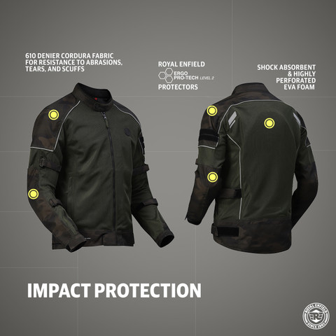 ROYAL ENFIELD JRA220001 Riding Protective Jacket Price in India