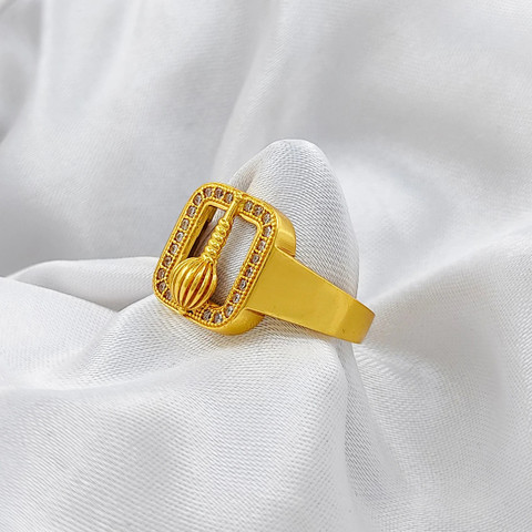 Gift Nest Gold Plated HANUMAN GADA Finger Ring for boy and men - Main Image