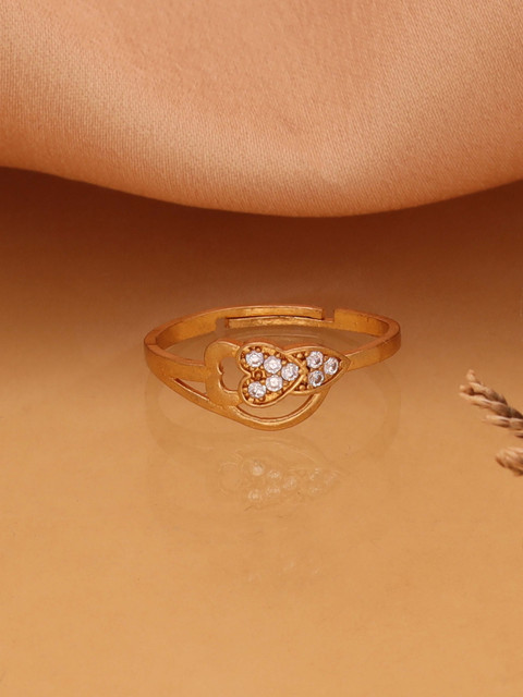 Alasca Ad (American diamond) Adjustable Rings For Women and Girls - Main Image