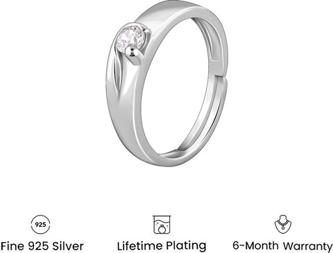 Solitaire Ring Giva Silver Ring Price GIVA Sterling Silver