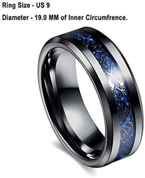 KRYSTALZ MENS STAINLESS STEEL COMBO PACK OF PIECES CELTIC DRAGON RINGS  Stainless Steel Titanium Plated Ring Set